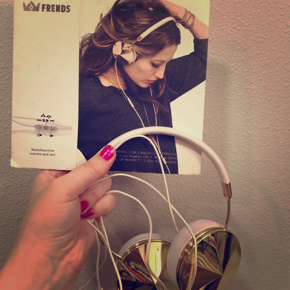 Frends Taylor Headphones White and Gold